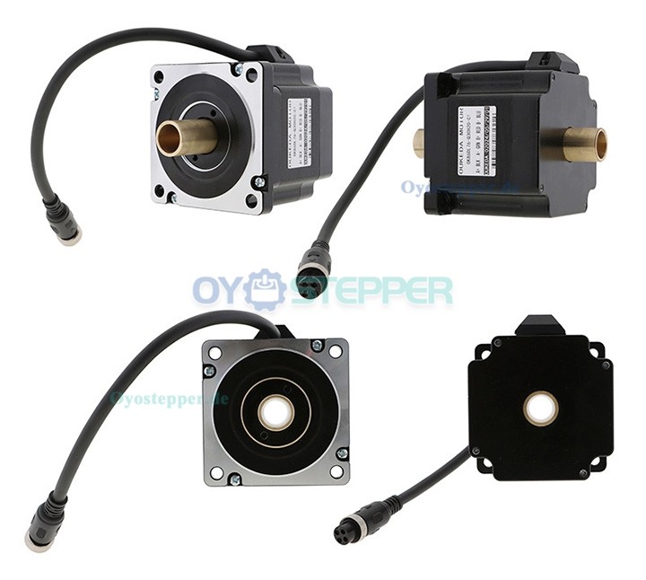 Oukeda NEMA 34 Schrittmotor mit Hohlwelle, Bipolar, 1,8°, 4,5 Nm, 6,0A, 2,1V, Doppelwelle, 4-adrig